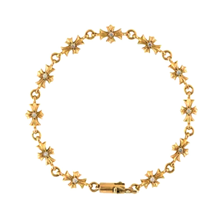 22KタイニーE CHプラスブレスレット